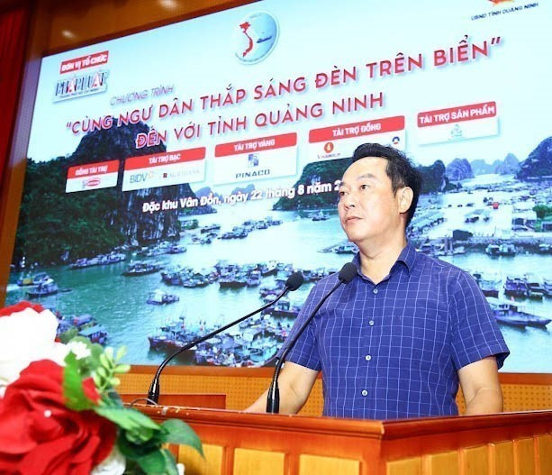 Ông Phan Thanh Nghị, Phó Giám đốc Sở Nông nghiệp và Môi trường Quảng Ninh phát biểu tại chương trình. Ảnh: TTXVN phát Ông Phan Thanh Nghị, Phó Giám đốc Sở Nông nghiệp và Môi trường Quảng Ninh phát biểu tại chương trình. Ảnh: TTXVN phát