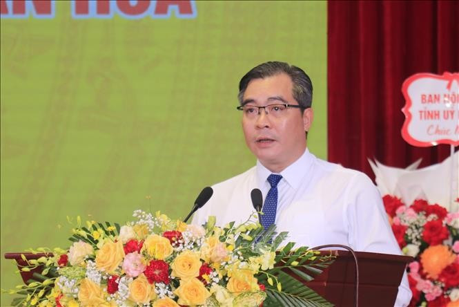 Giám đốc Sở Văn hóa, Thể thao và Du lịch tỉnh Lào Cai Nông Việt Yên phát biểu tại lễ kỷ niệm. Giám đốc Sở Văn hóa, Thể thao và Du lịch tỉnh Lào Cai Nông Việt Yên phát biểu tại lễ kỷ niệm.