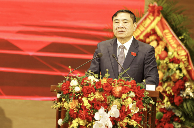 Bí thư Tỉnh ủy Điện Biên Trần Quốc Cường phát biểu tại lễ kỷ niệm. Bí thư Tỉnh ủy Điện Biên Trần Quốc Cường phát biểu tại lễ kỷ niệm.
