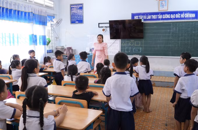 Nhiều trường học tại biên giới Tây Ninh bước đầu được đầu tư cơ sở vật chất khang trang.