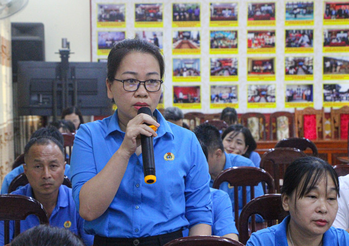 Cán bộ đoàn viên, người lao động tham gia đóng góp ý kiến tại Hội nghị. Cán bộ đoàn viên, người lao động tham gia đóng góp ý kiến tại Hội nghị.