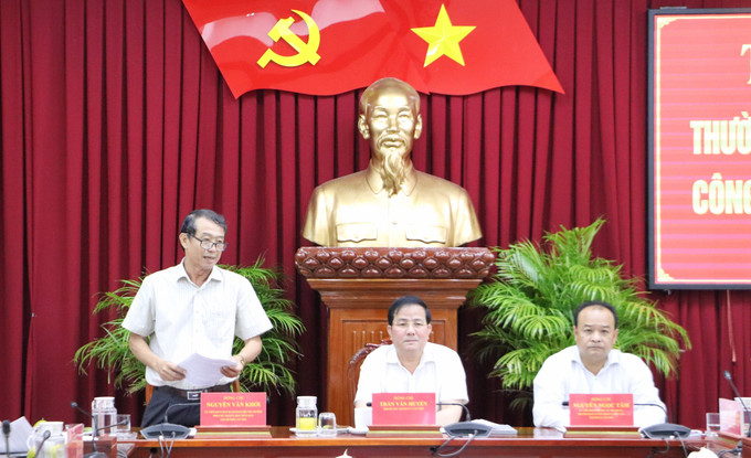Ông Nguyễn Văn Khởi, Phó Chủ tịch UBND thành phố Cần Thơ, phát biểu.
