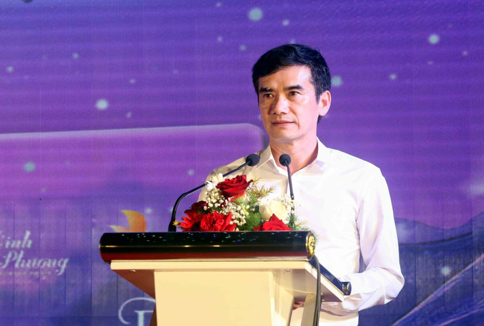 Phó Giám đốc Sở Văn hóa, Thể thao và Du lịch tỉnh Sơn La Trần Xuân Việt phát biểu. Phó Giám đốc Sở Văn hóa, Thể thao và Du lịch tỉnh Sơn La Trần Xuân Việt phát biểu.