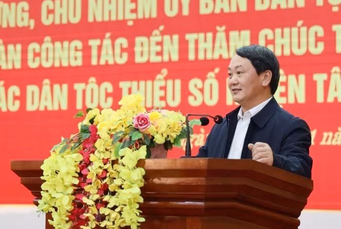 Bộ trưởng, Chủ nhiệm Ủy ban Dân tộc tặng quà Tết đồng bào dân tộc thiểu số tại Phú Thọ ảnh 1