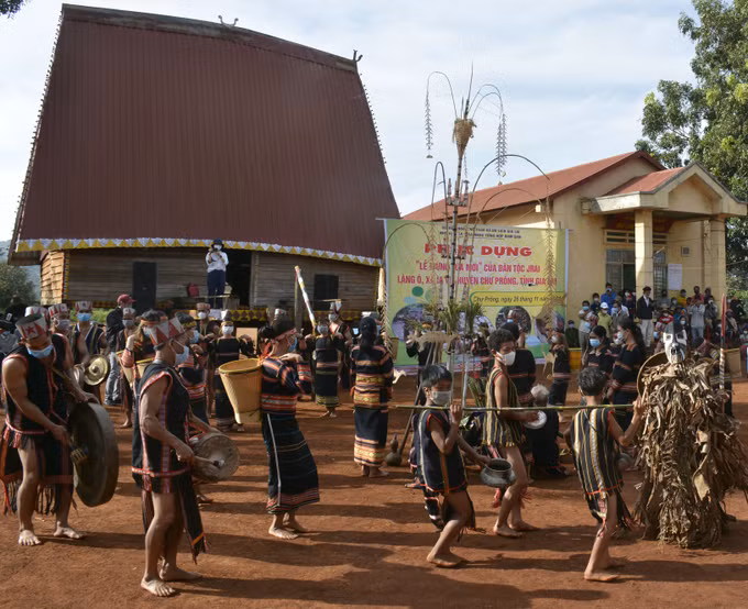 Lễ cúng mừng lúa mới của người Jrai ảnh 1