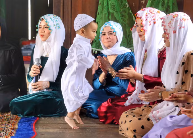 Tái hiện Nghi lễ đặt tên cho con của đồng bào Chăm Islam An Giang ảnh 2