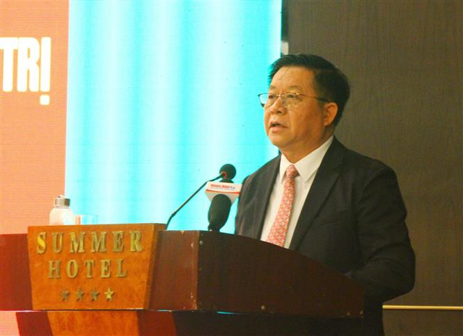 Đồng chí Nguyễn Trọng Nghĩa, Bí thư Trung ương Đảng, Trưởng Ban Tuyên giáo Trung ương phát biểu chỉ đạo tại hội nghị. Ảnh: Tá Chuyên – TTXVN Đảng bộ Khối cơ quan Trung ương: Coi trọng vai trò nêu gương của người đứng đầu trong thực hiện Chỉ thị 05 ảnh 1