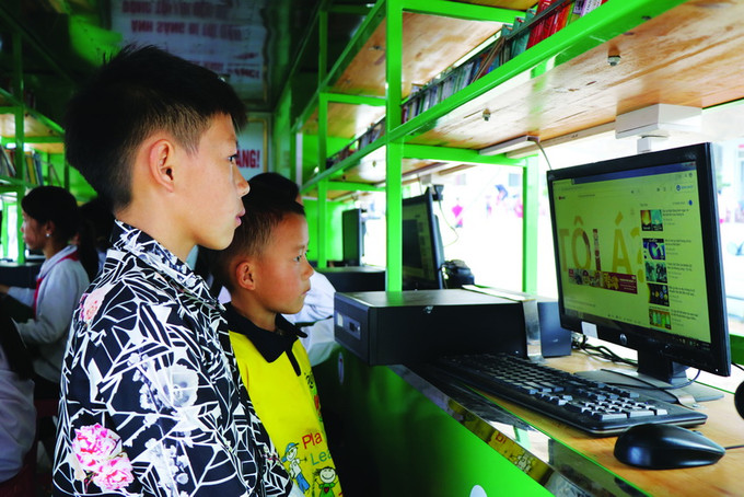 Văn hóa đọc đến với học sinh vùng cao biên giới ảnh 2 Văn hóa đọc đến với học sinh vùng cao biên giới ảnh 2