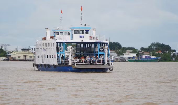 Người dân phấn khởi khi phà Vàm Cống "hồi sinh" sau hơn 4 năm dừng hoạt động ảnh 7