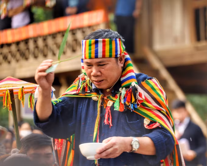 Tái hiện Lễ Chá Mùn của người Thái đen (Thanh Hóa) ảnh 11