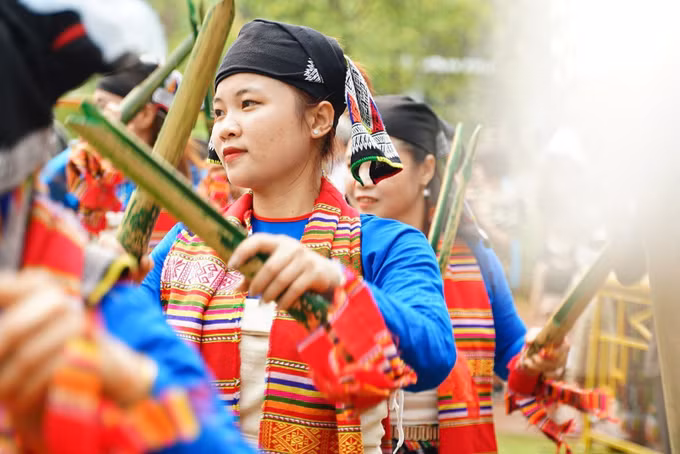 Tái hiện Lễ Chá Mùn của người Thái đen (Thanh Hóa) ảnh 25