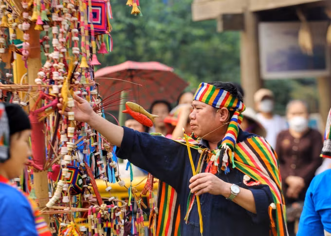 Tái hiện Lễ Chá Mùn của người Thái đen (Thanh Hóa) ảnh 5