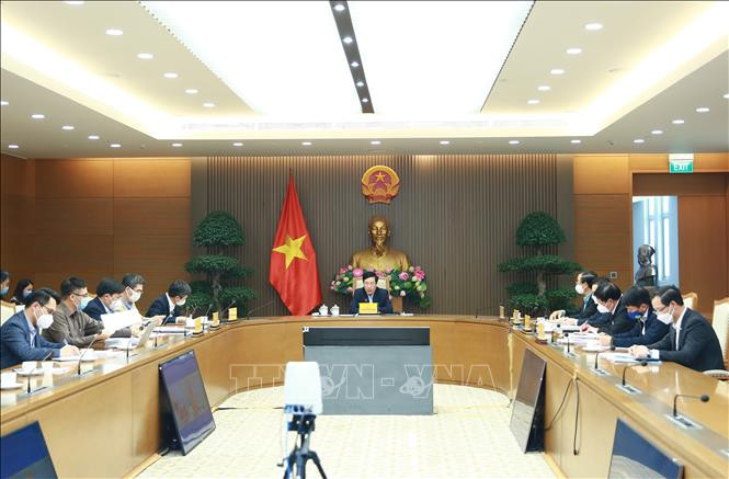 Quang cảnh cuộc họp. Ảnh: TTXVN Quán triệt tinh thần phân cấp, phân quyền trong thực hiện các chương trình phát triển kinh tế-xã hội vùng dân tộc thiểu số và miền núi ảnh 2