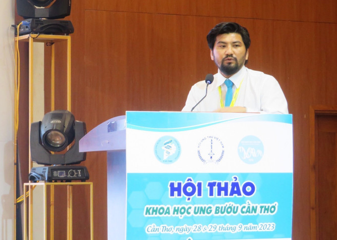 Các diễn giả trình bày báo cáo khoa học tại Hội thảo. Ảnh: Ánh Tuyết – TTXVN Ung thư, nếu biết sớm có thể trị lành ảnh 3