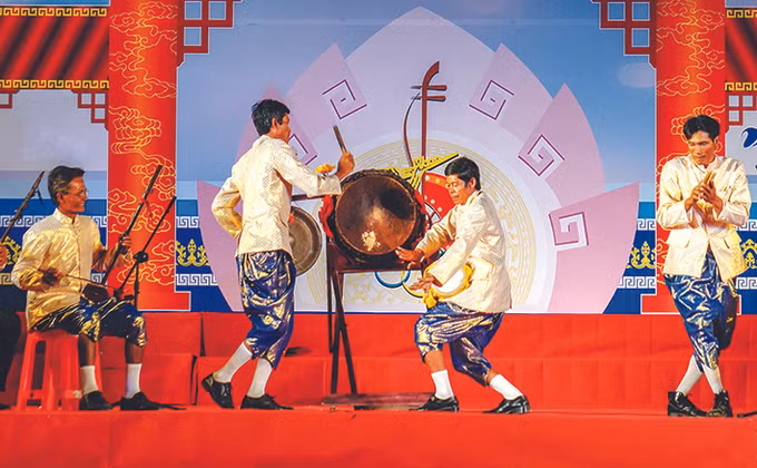 Bảo tồn dàn nhạc trống lớn của người Khmer ảnh 3