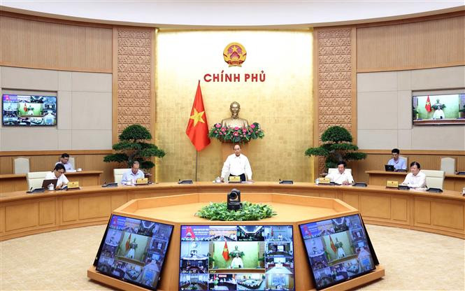 Thủ tướng Nguyễn Xuân Phúc phát biểu. Ảnh: Thống Nhất – TTXVN Thủ tướng Nguyễn Xuân Phúc: Mỗi chuyến bay quốc tế đều phải có phương án phòng, chống dịch cụ thể ảnh 1