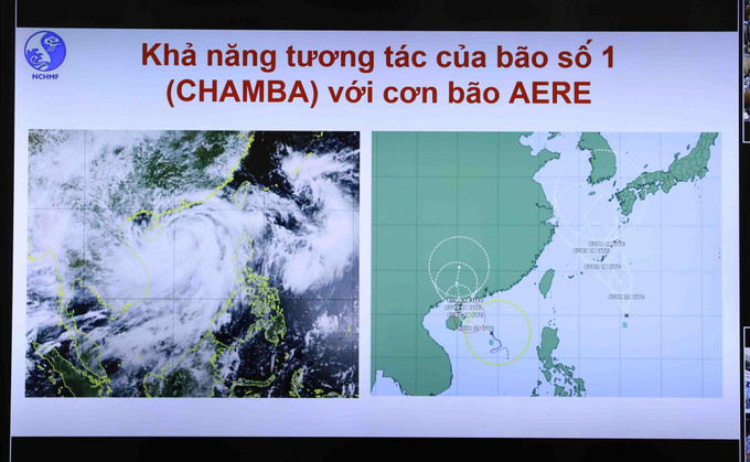 Sơ đồ đường đi của bão số 1 (tên quốc tế Chaba). Ảnh: Vũ Sinh - TTXVN Ứng phó với bão số 1: Quảng Ninh ngừng cấp phép tàu thủy ra khơi từ 10 giờ ngày 2/7 ảnh 1