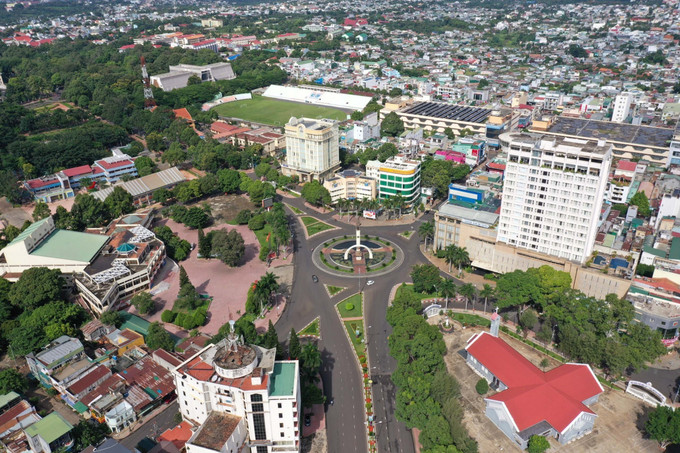 Thành phố Buôn Ma Thuột (Đắk Lắk) hôm nay. Ảnh: TTXVN Xây dựng đô thị trung tâm vùng Tây Nguyên ảnh 1