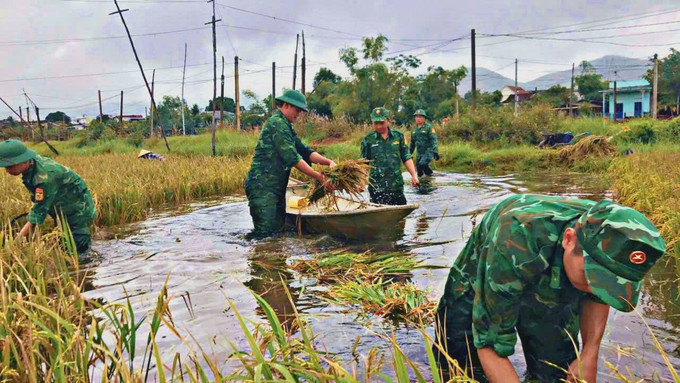 Việc giúp dân thu hoạch lúa không chỉ là hình ảnh đẹp trong lao động sản xuất, mà còn gửi gắm niềm tin của Bộ đội Biên phòng với nhân dân, những người luôn hết lòng vì nhân dân khu vực biên giới, nơi họ coi là nhà và nhân dân là anh em ruột thịt. gatlua4.jpg