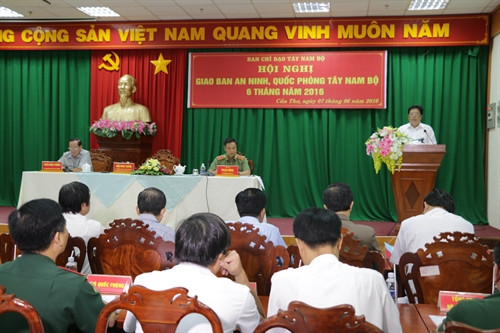 Giữ vững an ninh quốc phòng, tạo môi trường thuận lợi phát triển kinh tế-xã hội vùng Tây Nam bộ