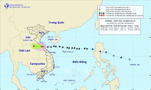 Áp thấp đi vào Biển Đông và có khả năng mạnh thêm