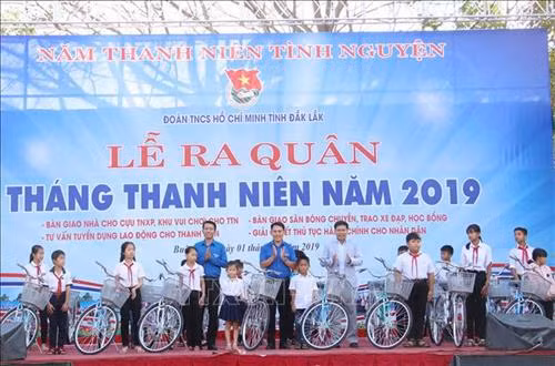 Tỉnh Đoàn Đắk Lắk tổ chức Lễ ra quân Tháng Thanh niên năm 2019