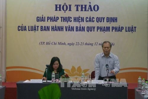 Nâng cao hiệu quả thực hiện ban hành các văn bản quy phạm pháp luật