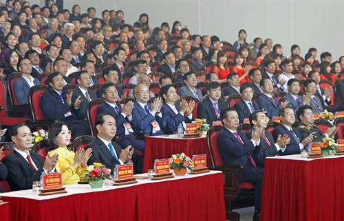Chủ tịch nước Trần Đại Quang dự Lễ kỷ niệm 25 năm tái lập tỉnh Ninh Bình
