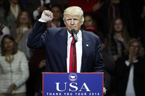 Tổng thống đắc cử Donald Trump: Nga, Mỹ cần chấm dứt tranh cãi về vụ tin tặc