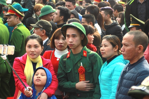 Ngập tràn cảm xúc ngày tân binh nhập ngũ