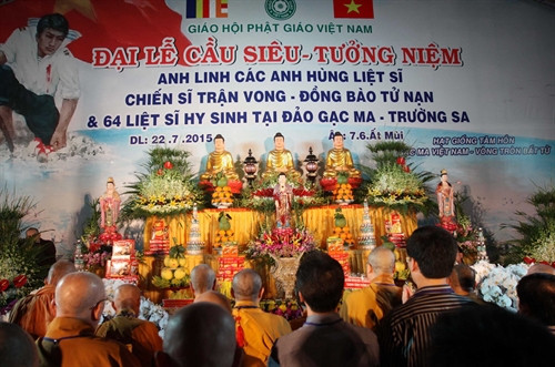 Đại lễ tưởng niệm, cầu siêu anh linh các anh hùng liệt sỹ hy sinh bảo vệ chủ quyền biển đảo của Tổ quốc