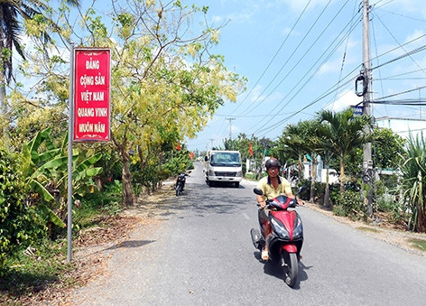 Xây dựng nông thôn mới ở Nhơn Nghĩa A