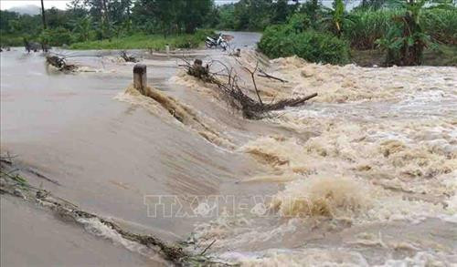 Mưa lớn gây ngập lụt cục bộ tại huyện vùng sâu M’Đrắk
