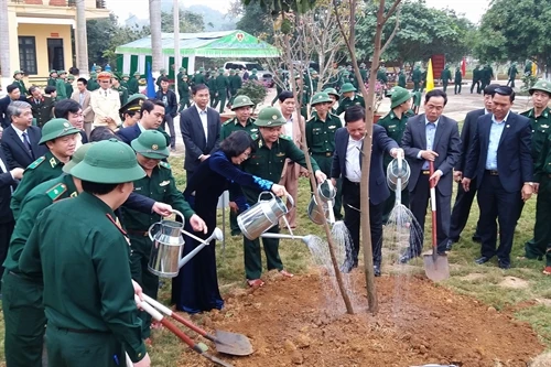 Phó Chủ tịch nước Đặng Thị Ngọc Thịnh tham gia Tết trồng cây tại Hòa Bình