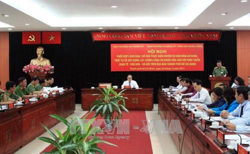 Tăng cường phối hợp lãnh đạo, chỉ đạo bảo đảm an ninh trật tự trên địa bàn Thành phố Hồ Chí Minh