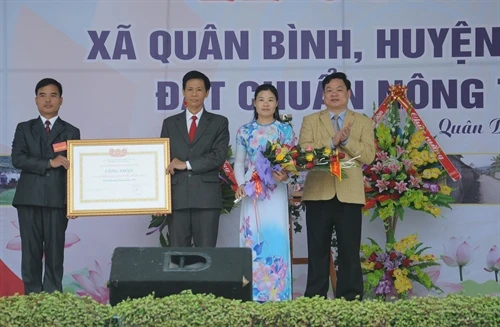 Bắc Kạn có xã đầu tiên đạt chuẩn nông thôn mới