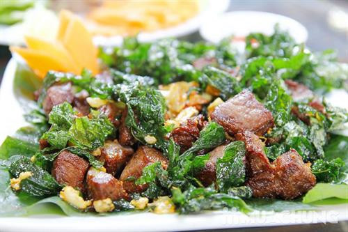 Thịt trâu lá trơng - nét hấp dẫn trong văn hóa ẩm thực Quảng Trị