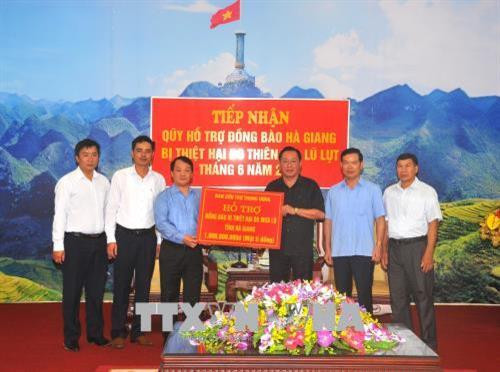 Ủy ban Trung ương Mặt trận Tổ quốc Việt Nam thăm hỏi đồng bào Hà Giang bị thiệt hại do mưa lũ