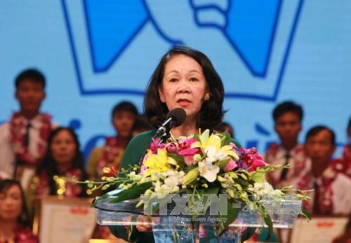 Trưởng Ban Dân vận Trung ương Trương Thị Mai dự Ngày hội đại đoàn kết toàn dân tộc tại Vĩnh Phúc