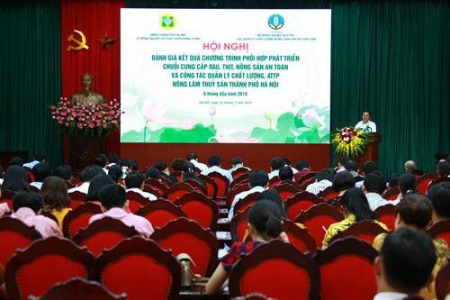 Hà Nội đánh giá kết quả phối hợp phát triển chuỗi cung cấp rau, thịt, nông sản an toàn