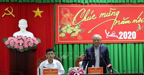 Phó Chủ tịch Quốc hội Uông Chu Lưu làm việc tại tỉnh Sóc Trăng