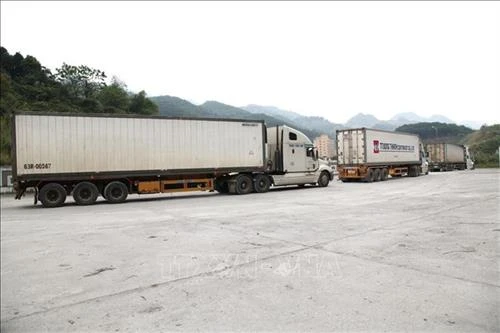 Dịch COVID-19: Cửa khẩu quốc tế Thanh Thủy xuất những lô hàng đầu tiên năm 2020