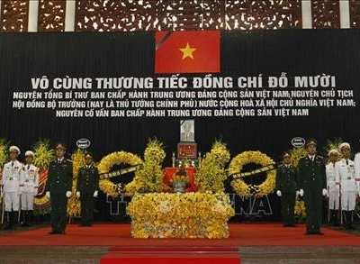 Lễ truy điệu và an táng nguyên Tổng Bí thư Đỗ Mười