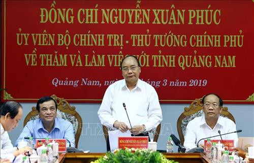 Thủ tướng Nguyễn Xuân Phúc: Quảng Nam phải tăng quy mô nền kinh tế gấp 2 lần sau 5 năm nữa
