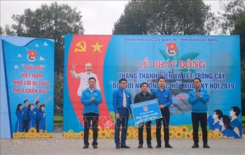 Tỉnh Đoàn Cao Bằng phát động Tháng Thanh niên và Tết trồng cây