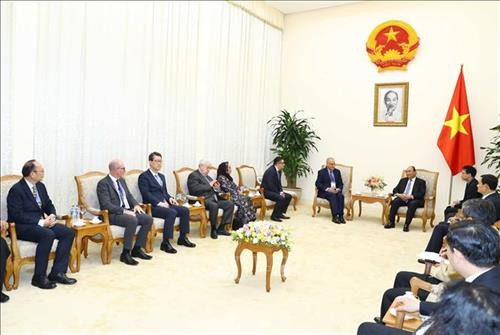 Thủ tướng Nguyễn Xuân Phúc tiếp Đoàn các hãng thông tấn tham dự Hội nghị Ban Chấp hành OANA lần thứ 44
