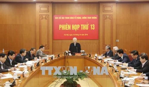 Phiên họp thứ 13 Ban Chỉ đạo Trung ương về phòng, chống tham nhũng