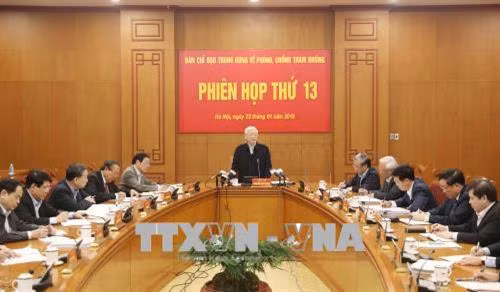 Phiên họp thứ 13 Ban Chỉ đạo Trung ương về phòng, chống tham nhũng