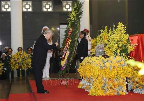 Lễ viếng nguyên Tổng Bí thư Đỗ Mười