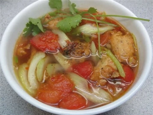 Chả cá mè vinh kho ngót vùng Cửu Long